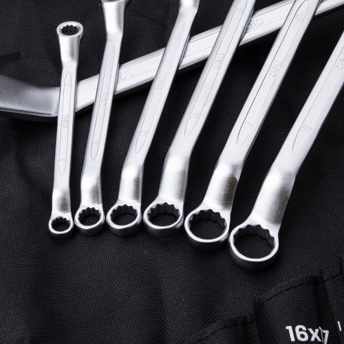 Dvigubų dėžutinių veržliarakčių rinkiniai 12 vnt. Deli Tools