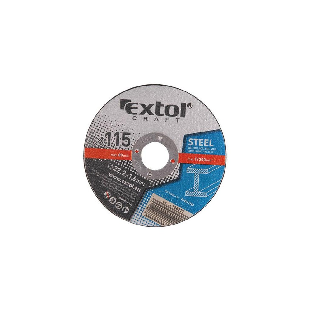 Ratų rinkinys 5vnt EXTOL CRAFT 106920 125mm-Metalo pjovimo