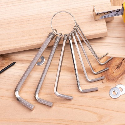 Šešiakampių raktų rinkiniai 1.5-6 mm Deli Tools EDL3080