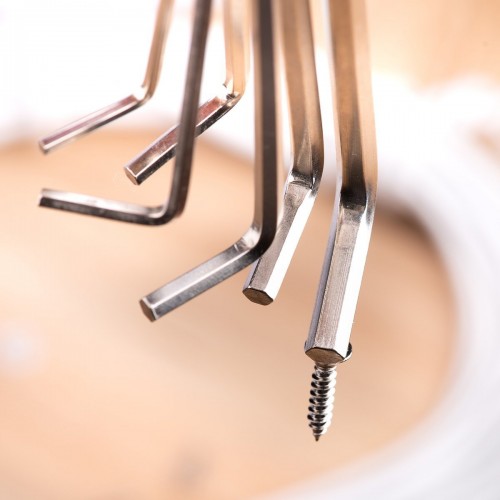 Šešiakampių raktų rinkiniai 1.5-6 mm Deli Tools EDL3080