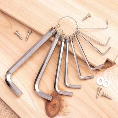 Šešiakampių raktų rinkiniai 1.5-10 mm Deli Tools EDL3100