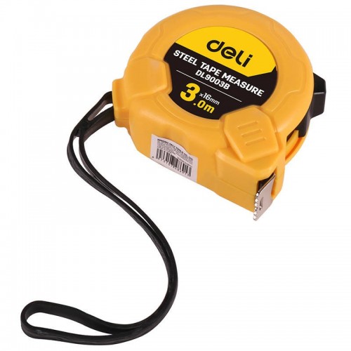 Plieninė matavimo juosta 3 m/16 mm Deli Tools EDL9003B