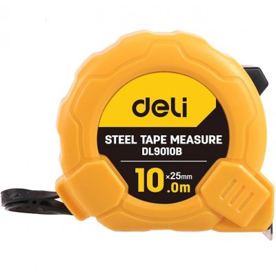 Plieninė matavimo juosta 10 m/25 mm Deli Tools EDL9010B