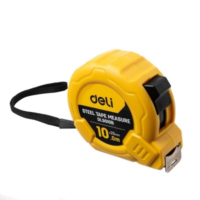 Plieninė matavimo juosta 10 m/25 mm Deli Tools EDL9010B