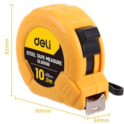 Plieninė matavimo juosta 10 m/25 mm Deli Tools EDL9010B