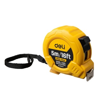 Plieninė matavimo juosta 5 m/19 mm Deli Tools EDL9005Y