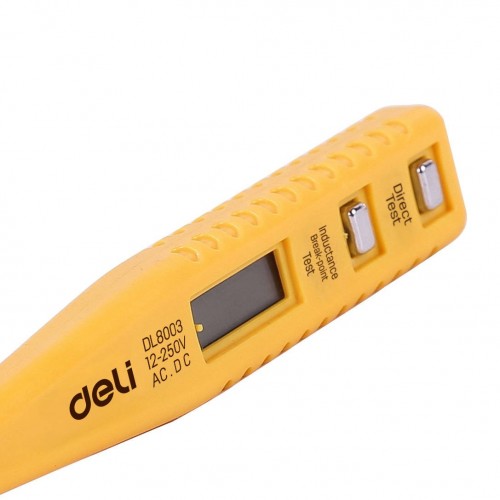 Įtampos testeris 12-250V Deli Tools EDL8003