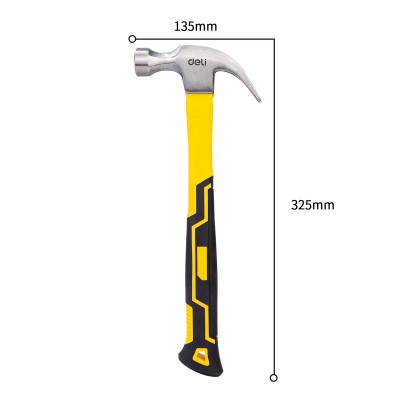 0,5 kg plaktukas Deli Tools EDL5002 (geltonas)-Rankiniai