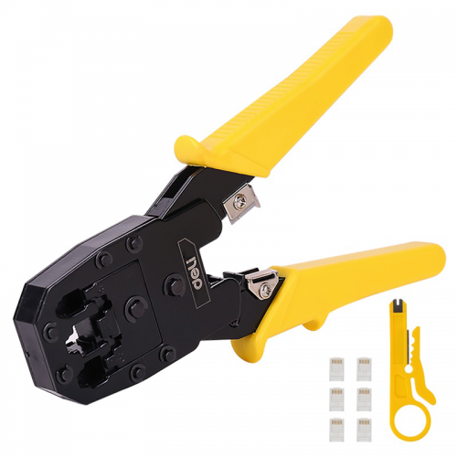 Eterneto jungiklis 4/6/8P RJ45/RJ14/RJ12/RJ9 Deli Tools EDL2468