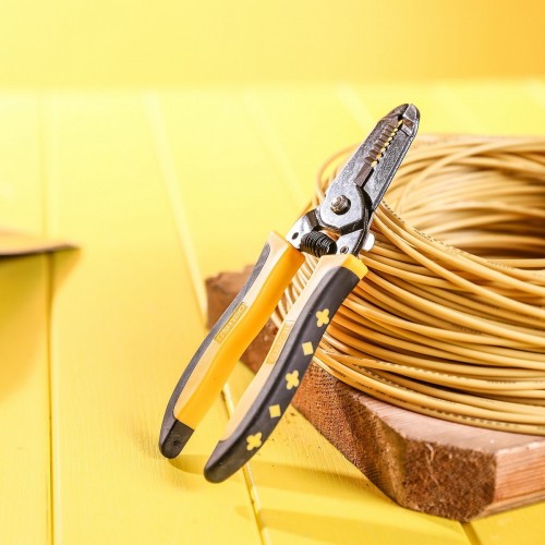 Laidų nuėmiklis 0,6-2.6 mm Deli Tools EDL2607 (juoda ir