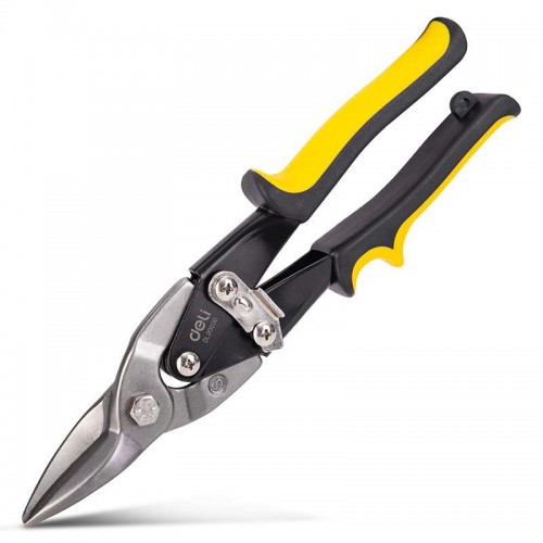 Aviacinės žirklės 250 mm Deli Tools EDL20030 (juodai geltonos