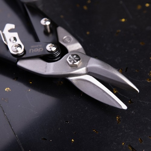 Aviacinės žirklės 250 mm Deli Tools EDL20030 (juodai geltonos