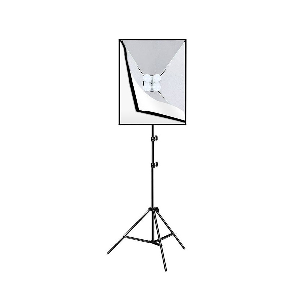 Puluz Studijinis softboxas 50x70cm, trikojis, LED lemputė 4 vnt