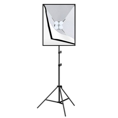 Puluz Studijinis softboxas 50x70cm, trikojis, LED lemputė 4 vnt