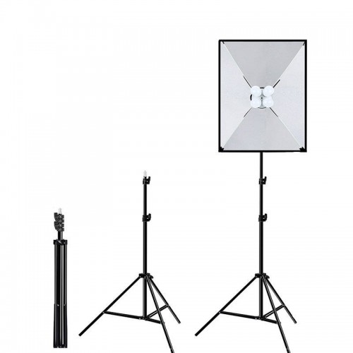 Puluz Studijinis softboxas 50x70cm, trikojis, LED lemputė 4 vnt