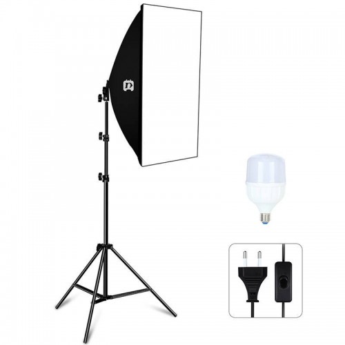 Puluz Studijinis softboxas 50x70cm, trikojis, LED lemputė 1 vnt