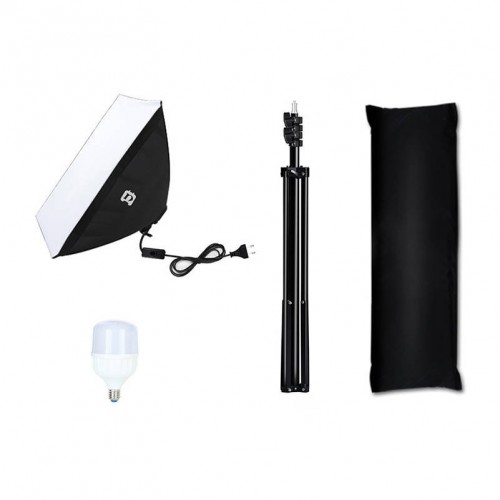 Puluz Studijinis softboxas 50x70cm, trikojis, LED lemputė 1 vnt