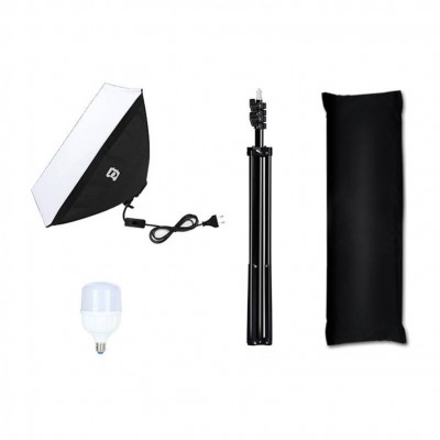 Puluz Studijinis softboxas 50x70cm, trikojis, LED lemputė 1 vnt