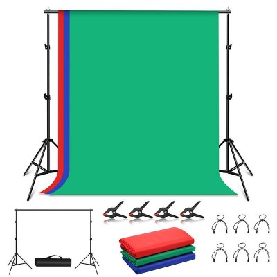 Puluz Fotostudijos fono atrama 2x2 m + fonai 3 vnt