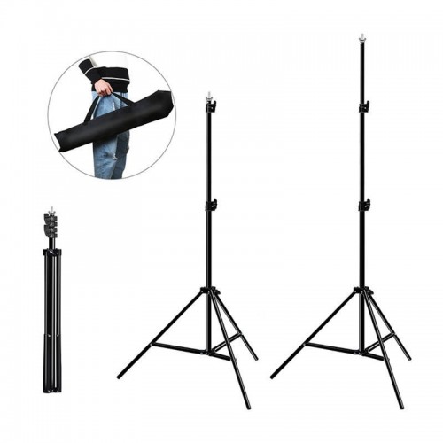 Puluz Fotostudijos fono atrama 2x2 m + fonai 3 vnt