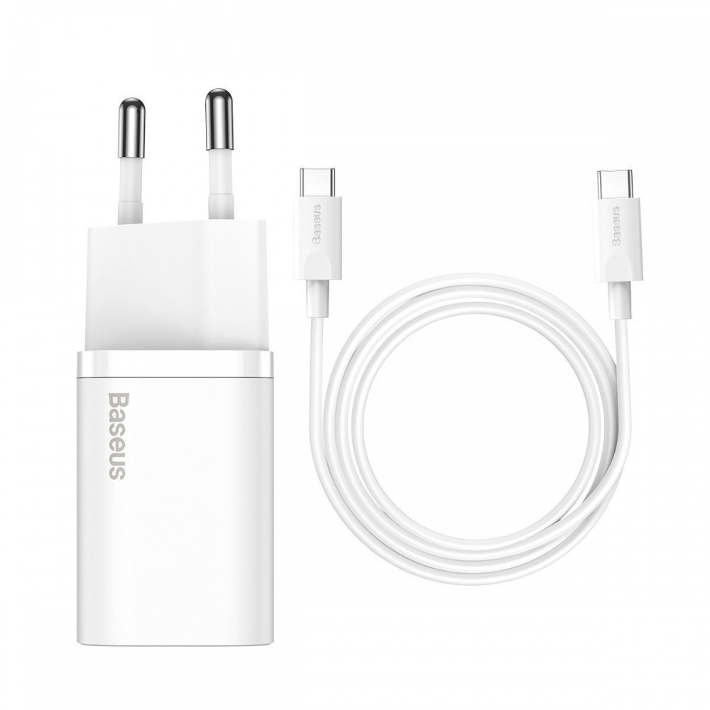"Baseus Super Si" greitasis įkroviklis 1C 25W su USB-C laidas