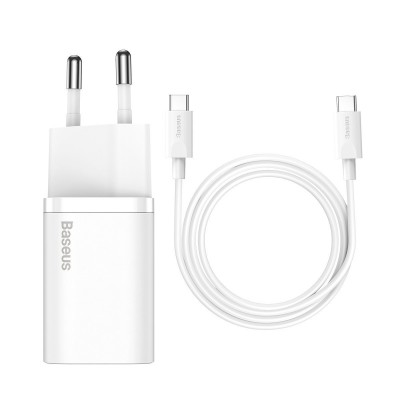 "Baseus Super Si" greitasis įkroviklis 1C 25W su USB-C laidas