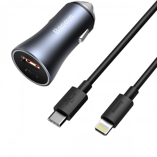"Baseus Golden Contactor Pro" automobilinis įkroviklis, USB +
