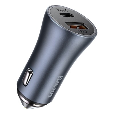 "Baseus Golden Contactor Pro" automobilinis įkroviklis, USB +