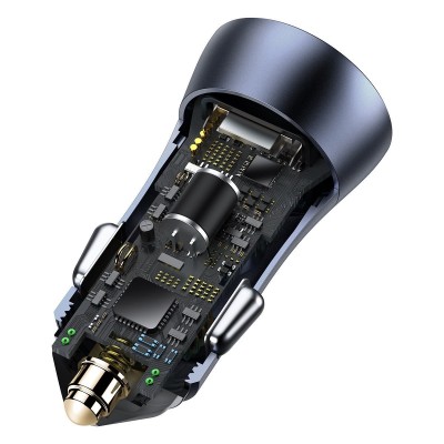 "Baseus Golden Contactor Pro" automobilinis įkroviklis, USB +