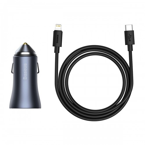"Baseus Golden Contactor Pro" automobilinis įkroviklis, USB +
