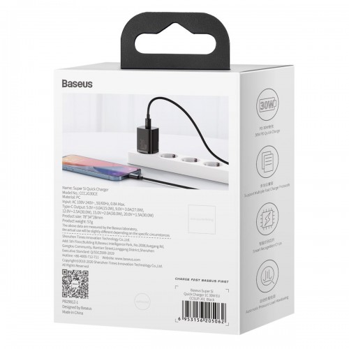 "Baseus Super Si" greitasis įkroviklis 1C 30W