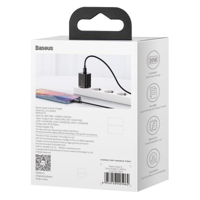 "Baseus Super Si" greitasis įkroviklis 1C 30W