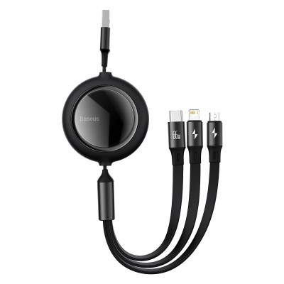 USB kabelis 3in1 Baseus Bright Mirror, USB į micro USB / USB-C