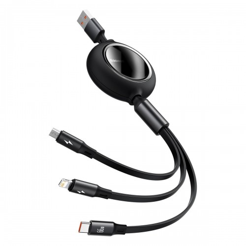 USB kabelis 3in1 Baseus Bright Mirror, USB į micro USB / USB-C