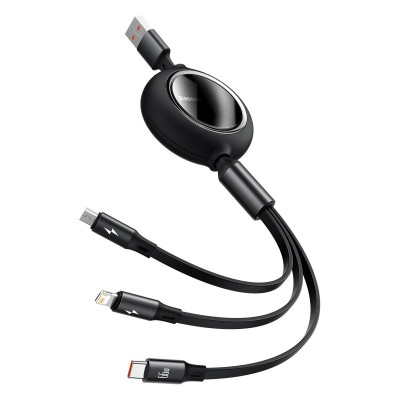 USB kabelis 3in1 Baseus Bright Mirror, USB į micro USB / USB-C