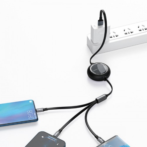 USB kabelis 3in1 Baseus Bright Mirror, USB į micro USB / USB-C