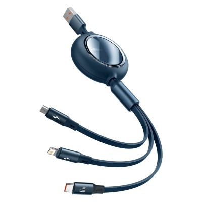 USB kabelis 3in1 Baseus Bright Mirror, USB į micro USB / USB-C