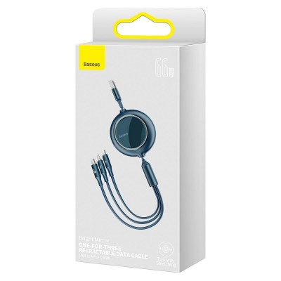 USB kabelis 3in1 Baseus Bright Mirror, USB į micro USB / USB-C