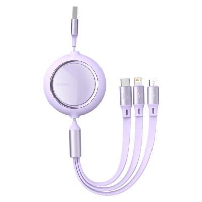 USB kabelis 3in1 Baseus Bright Mirror, USB į micro USB / USB-C