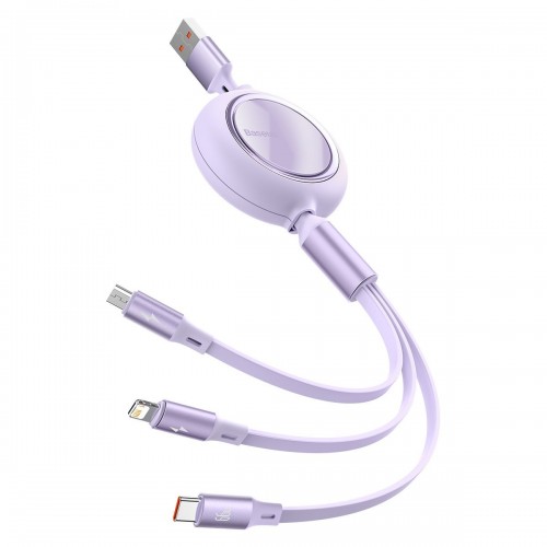 USB kabelis 3in1 Baseus Bright Mirror, USB į micro USB / USB-C