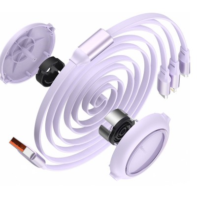 USB kabelis 3in1 Baseus Bright Mirror, USB į micro USB / USB-C