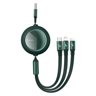 USB kabelis 3in1 Baseus Bright Mirror, USB į micro USB / USB-C