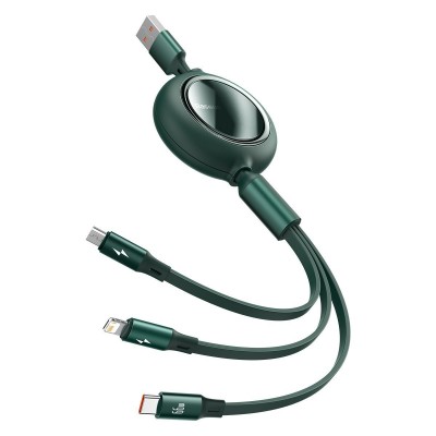 USB kabelis 3in1 Baseus Bright Mirror, USB į micro USB / USB-C