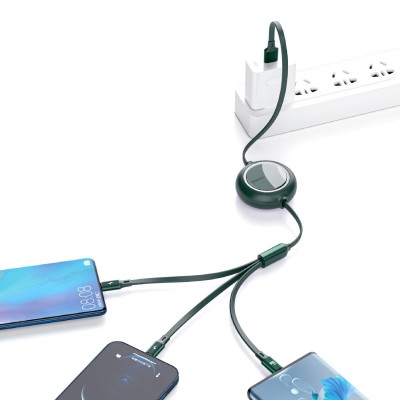 USB kabelis 3in1 Baseus Bright Mirror, USB į micro USB / USB-C