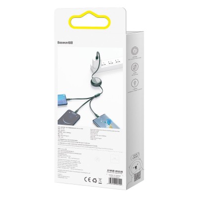 USB kabelis 3in1 Baseus Bright Mirror, USB į micro USB / USB-C