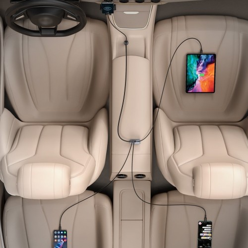 "Baseus Share Together" automobilinis įkroviklis su ilgintuvu
