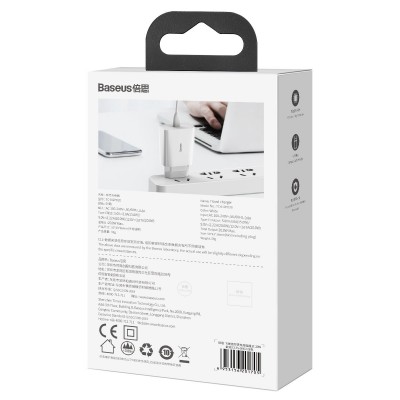 "Baseus Speed Mini" greitasis įkroviklis, USB-C, PD, 3A, 20W