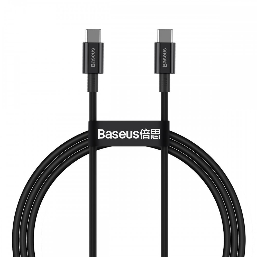 "Baseus Superior" serijos USB kabelis-C į USB-C, 100 W, 1 m