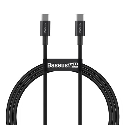 "Baseus Superior" serijos USB kabelis-C į USB-C, 100 W, 1 m