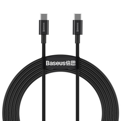 "Baseus Superior" serijos USB kabelis-C į USB-C, 100 W, 2 m